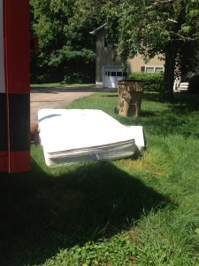 rental property abandoned mattress